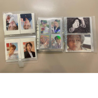 set of three albums of photo card