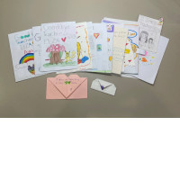 large set of handmade gift cards