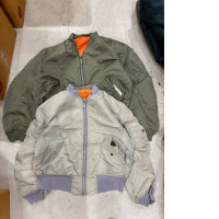 Set of 2 SECONDHAND bomber jacket with zipper set #3