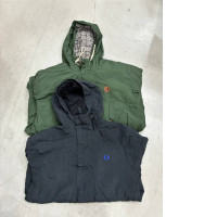 Set of 2 SECONDHAND dark hooded jackets