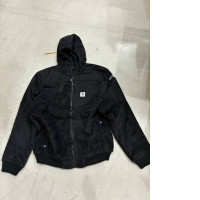 Black SECONDHAND insulated sweatshirt with a hood