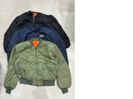 Set of 3 SECONDHAND bomber jackets with zip set #5