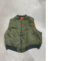 Dark geen vest with orange inside