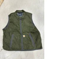 Dark green insulated fabric vest Dark green insulated fabric vest