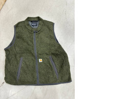 Dark green insulated fabric vest Dark green insulated fabric vest