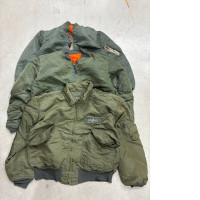Set of 3 SECONDHAND dark green bomber jackets Set of 3 SECONDHAND dark green bomber jackets