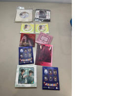 Set of ten random badges for clothing