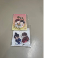 set of two keychains