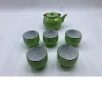 Set of 6 Glass, tea set, teacup Vintage  