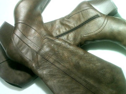 long leather boots