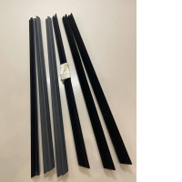 set of six pieces of rubber seals for glass in the door in car