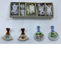 Set of 9 Glass chopstick rest Set of 9 Glass chopstick rest