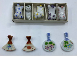 Set of 9 Glass chopstick rest Set of 9 Glass chopstick rest