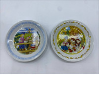 Set of 2 Glass plate with the Flanders dog pattern, autumn collection from Nippon Animation Set of 2 Glass plate with the Flanders dog pattern, autumn collection from Nippon Animation