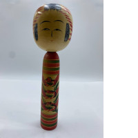 Vintage Signed Japanese Wood Kokeshi Doll
