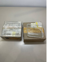 Set of two replacement lenses for car headlights