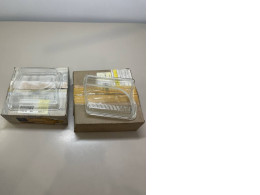 Set of two replacement lenses for car headlights