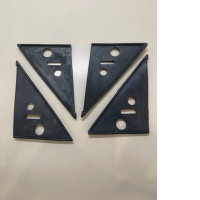 Set of four sealing rubbers for side view mirrors