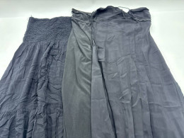 Set of 3 Black strapless long dress