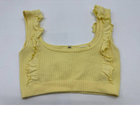 Women's yellow crop top 
