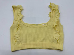 Women's yellow crop top 