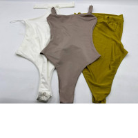 Set of  3 Women's one-shoulder bodysuit 