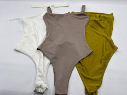 Set of  3 Women's one-shoulder bodysuit 