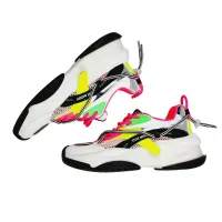 Steve Madden Women's Possession Sneaker, White/Emerald