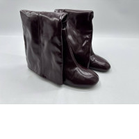 Zara Burgundy Red High Leg Stiletto Heel Boots