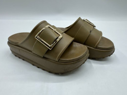 Jelly Bunny brown rubber platform sandals