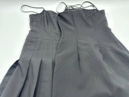 Set of 2 Women's black one-shoulder short dress 