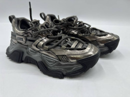 Steve Madden Metallic Chunky Sneakers - Silver for Women Steve Madden Metallic Chunky Sneakers - Silver for Women