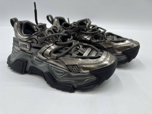 Steve Madden Metallic Chunky Sneakers - Silver for Women Steve Madden Metallic Chunky Sneakers - Silver for Women