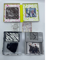 2 anime gift sets with wallets, cd discs, mask, bracelet and necklace