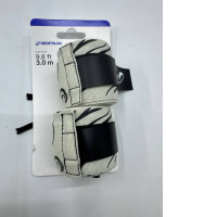 Decathlon Durable Boxing Wraps 3 m - Off-White/Black 