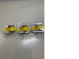 set of three packs dried bananas