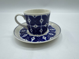 Glass, coffee cup and saucer 