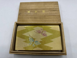 Women's gold silk handbag Women's gold silk handbag