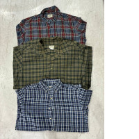 Set of 3 checkered colourful shirts