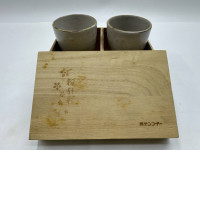 Set of 2 Tall Japanese tea glass 