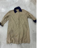 SECONDHAND beige cloak with black collar