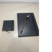 set of two drawing books with brush