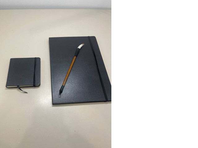 set of two drawing books with brush set of two drawing books with brush