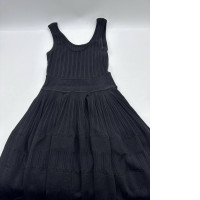 Black Alaia Fluid Mini Dress 