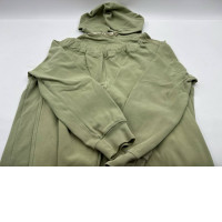 Light green hooded long-sleeved shirt and long pants