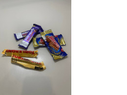 three sets of two chocolates