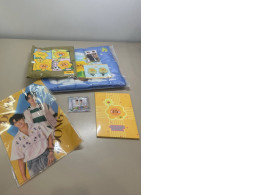 gift set which includes two pillowcases, a keychain, two hairpins, a magnet, a poster, a notebook gift set which includes two pillowcases, a keychain, two hairpins, a magnet, a poster, a notebook