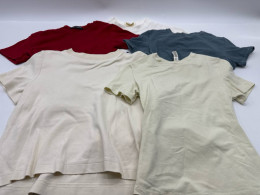 Set of 4 Women's short-sleeved round neck T-shirt 