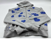 Gray hooded sweatshirt 