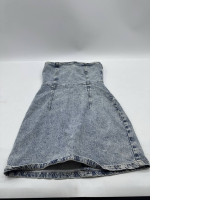 Short denim skirt dress 